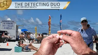 Is It a Dime A Dozen or a Dozen Dimes Metal Detecting New Smyrna Beach Florida? | The Detecting Duo