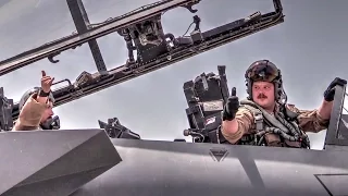 F-15 Fighter Jet Flight Operations – Pilots Prep And Takeoff For Mission