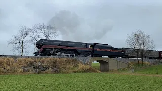 Rainy Veteran's Day w/ Norfolk & Western Class J #611 @ The Strasburg Rail Road (11/11/22)