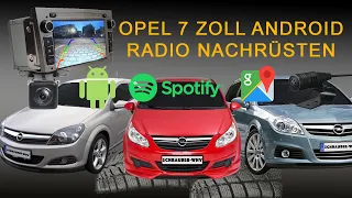 Opel Radio durch 7 Zoll Android Radio umbauen Navi, Freisprecheinrichtung, Rückfahrkamera