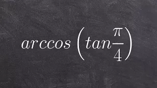 Tutorial for how to evaluate for the composition of two trigonometric functions