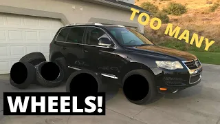 I bought 3 sets of wheels for my VW TOURAREG TDI  Which ones should I use?