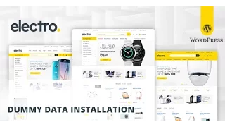 Step-3┇ Import Dummy Data ┇ v1.x.x ┇Electro WooCommerce Theme ᴴᴰ