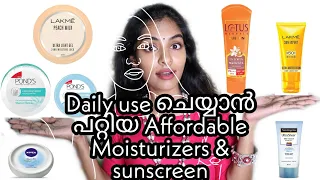 മുഖത്ത് പുട്ടിയടിച്ച പോലെ ഇല്ലാത്ത Sunscreen|Daily use ചെയ്യാൻ പറ്റിയ Affordable Moisturiser|Asvi