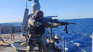 M240 FROM THE SHOULDER! Slow motion.