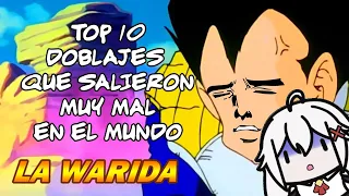 ERISPHERIA reacciona "TOP 10 DOBLAJES QUE SALIERON MAL EN EL MUNDO" by Jeffar Vlogs