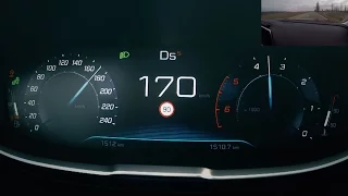 Peugeot 3008 1.6 Blue HDi 0-170 km/h acceleration