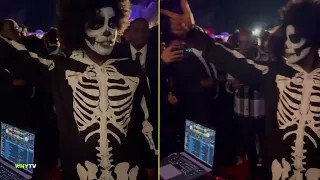 Jamie Foxx Going Wild At A Halloween Party And Showing Off His Dancing Skills