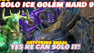 SOLO ICE GOLEM HARD 9 WITH CRYPTKING GRAAL