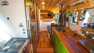 Her Raised Roof Bus Home - Empty Nest to Life on the Road
