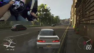 Forza Horizon 4 - Nissan Silvia City Drifting (Logitech G25)