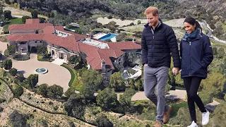 The Duke and Duchess of Sussex put screens up at $18m mansion