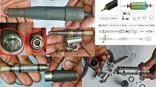 Marathon Saeyang Micromotor Lab Handpiece SDE -H37L1 Repair , MAX  RPM 45.000 , Bit locking  problem