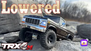 Lowering the Trx4m F150 High Trail with running footage