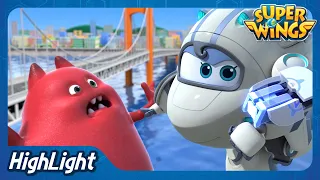 A bridge monster is coming! (Korea) | SuperWings season3 Highlight | EP07