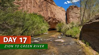 DAY 17: Hiking Down the Escalante River | Zion to Green River Hike VLOG