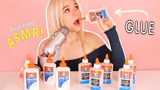 I Finally Tried ASMR But It Was Weird...  // Slime, Eating Glue, Fizzy Sounds, & more!