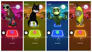 Zombi exe 🆚 Cartoon Cat 🆚 Dame To Cosita 🆚 Banana Cat 🎶 Tiles Hop Edm Rush Game 🎮 Who is Best?