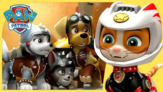 Moto Pups, Wild Cat and the Ruff Ruff Pack's Rescue Mission + Cartoons for Kids | Paw Patrol