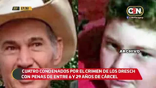 Cuatro condenados por el crimen de los Dresch