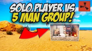 STEALING RICH LOOT from 5 MAN GROUP! - Rust Solo Survival Gameplay Ep 1