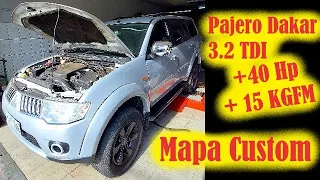 Remap Custom! Pajero Dakar 3.2 Turbo Diesel, testes no dinamômetro + Rolê!