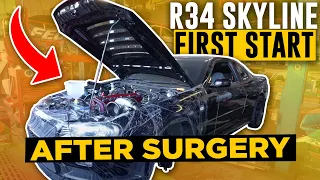 Nissan R34 Skyline First Start Up After Surgery!