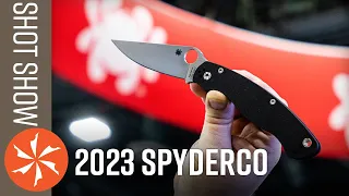 New Spyderco Knives at SHOT Show 2023 - KnifeCenter.com