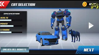 Cat Robot Car Transformation War Robot - Android Gameplay 1080p60