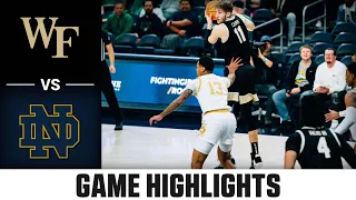 Wake Forest vs. Notre Dame Condensed Game | 2023-24 ACC Men's Basketball