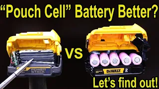 Compact “Pouch Cell” Battery Better vs Large Lithium Batteries?  PowerStack vs DeWalt 2 AH vs 5 AH