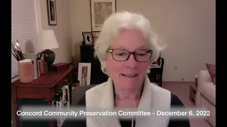 Concord Community Preservation Committee   December 6, 2022