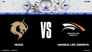 PCE vs HLE  | Плей-ин Группы | Чемпионат Мира 2021 | PEACE vs Hanwha Life Esports