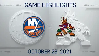 NHL Highlights | Islanders vs. Coyotes - Oct. 23, 2021