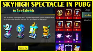 SKYHIGH SPECTACLE NEW EVENT IN PUBG MOBILE😍 | GET FREE 6 EMOTE & MANY REWARDS🔥