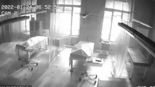 The CcTV Captured The Moment  Dead Man Wake Up In  Morgue Russia