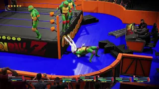 Wwe 2k23 Mighty Morphin Power Rangers vs. the teenage Mutantninja turtles