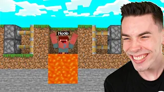 EKSTREMALNA PUŁAPKA NA NOOBA w Minecraft!