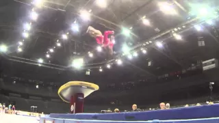 Simone Biles - Slow Motion Vault 2 - 2013 World Championships - Podium Training