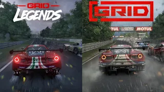 GRID Legends VS GRID (2019) | Rain Comparison | Ultra High Realistic Graphics [4K HDR 60fps]