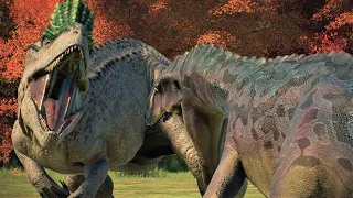 AUSTRALOVENATOR VS CRYOLOPHOSAURUS!! Battle for the South - Jurassic World Evolution 2