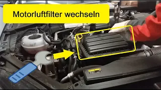 Motorluftfilter wechseln 1.2 1.4 TSI VW Golf 7 (Polo 5 I Fabia 3 I Octavia 3 I LEON 3 I Ibiza 5)