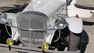 1929 Mercedes SSK gazelle  replica cleaning and drive