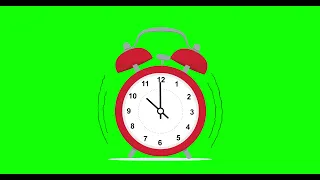 ADOBE AFTER EFFECTS: Alarm Clock Animation Green Screen video