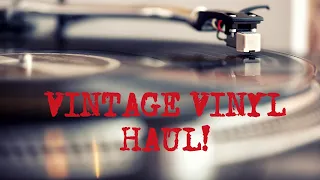 I HAVE VINYL RECORDS FOR DAYS! | VINTAGE RECORD UNBOXING | ALL ORIGINAL PRESSINGS!