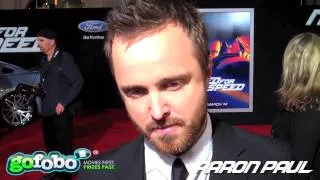 Need for Speed Premiere - Aaron Paul (Tobey Marshall)