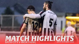 𝗛𝗜𝗚𝗛𝗟𝗜𝗚𝗛𝗧𝗦 | Bath City v Worthing | 28th October 2023 | National League South