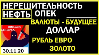 НЕФТЬ..ОПЕК..ВАЛЮТЫ - БУДУЩЕЕ..ДОЛЛАР..РУБЛЬ..ЕВРО. ЗОЛОТО..Трейдинг.НОВОСТИ..30.11.20