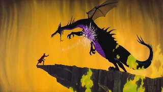 Sleeping Beauty - Maleficent turns into a dragon/Maleficent's death