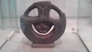 Mesoamerican Smiling Face Sculpture of unknown origin Cara Sonriente Desconocido